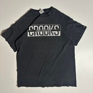 Black Crooks & Castles Graphic T-Shirt - M
